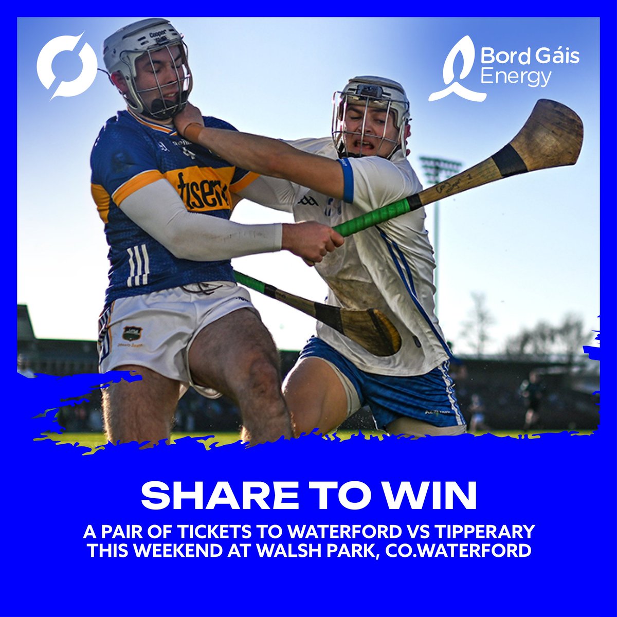 Win Tickets to Waterford vs. Tipperary 🎟🎟

For your chance to win a pair of tickets to @WaterfordGAA  vs. @TipperaryGAA in their Munster Senior Hurling Championship clash this Saturday the 4th of May.

Like and Retweet this post !

Courtesy of @BGEGAA 🤝