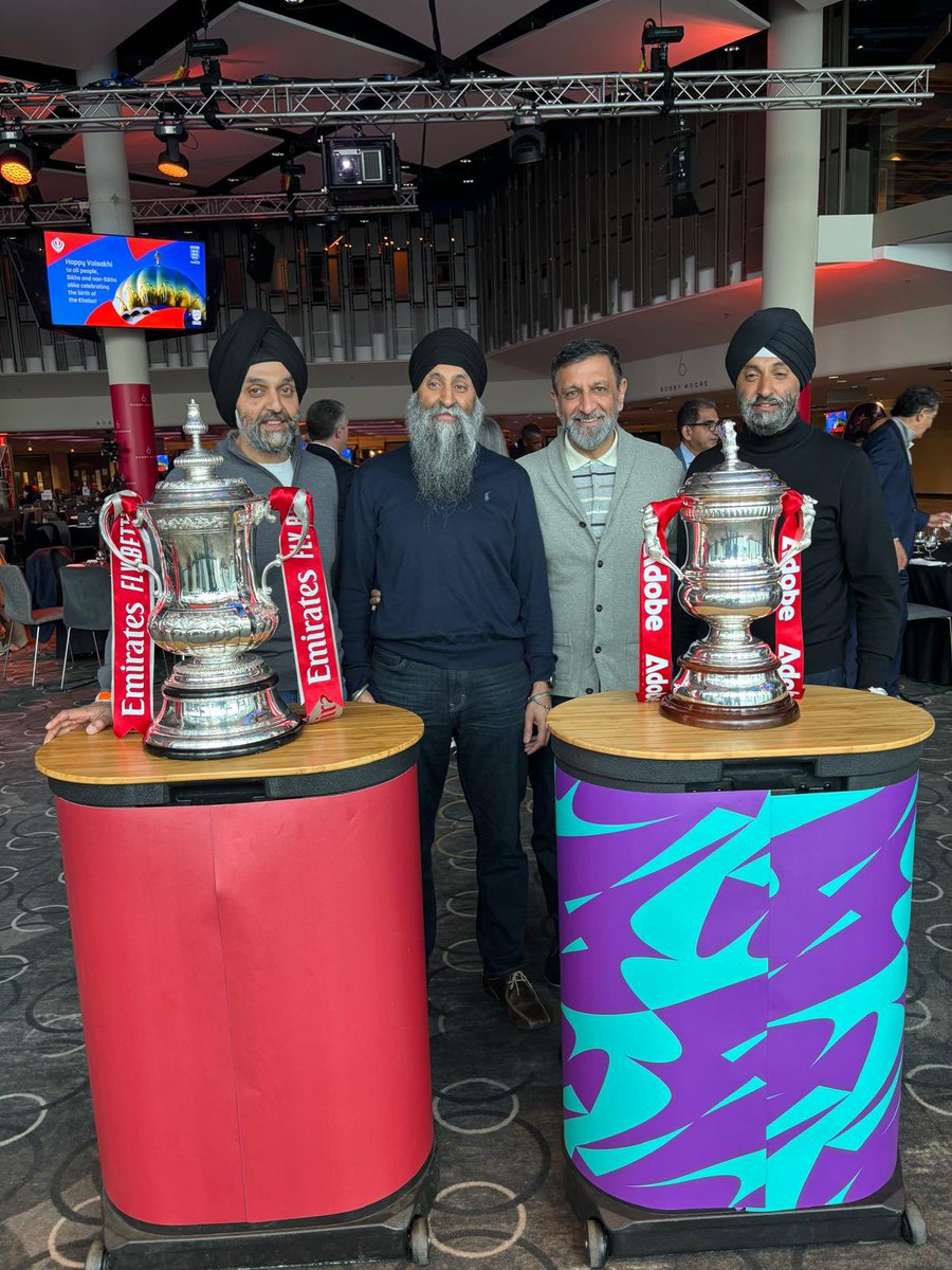 A great evening celebrating The FA Faith & Football Vaisakhi event at Wembley Stadium last night. Big shout to @daldarroch for putting the event together. #FAVaisakhi2024
