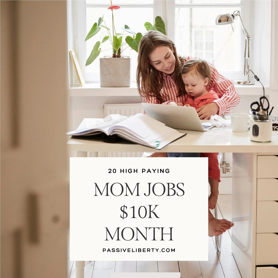 Empowering moms to thrive! Check out these 20 high-paying jobs for moms bringing in $10k a month or more. From freelancing to entrepreneurship, there's something for every mompreneur! #MomJobs #WorkFromHome #MomBoss #EmpoweredMoms #HighPayingJobs #FinancialFreed