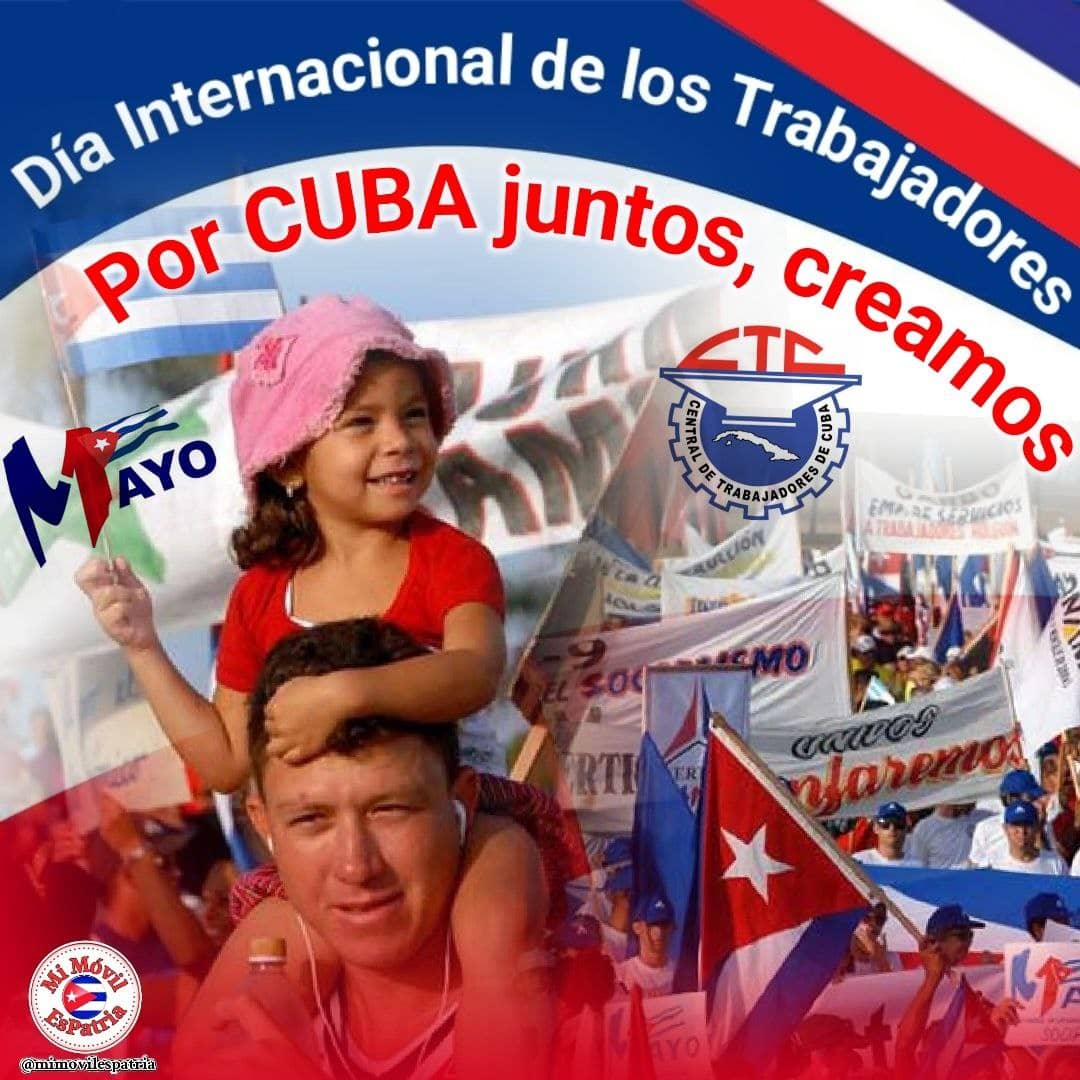 #CubaPorLaVida
#CubaPorLaSalud 
#CubaViveEnHistoria 
#CubaCooperave_C 
#1DeMayo