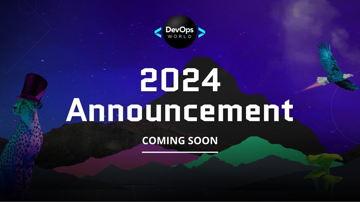 CloudBees's tweet image. DevOps World 2024 announcement coming soon! Sign up to be the first to hear all of the goodness that is planned. 🔗 devopsworld.com
#DevOpsWorld #DevOpsWorld2024 @devopsworldconf
