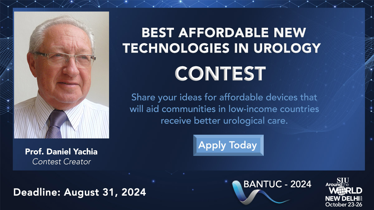 Make your mark on the movement towards affordable healthcare in #urology! The BANTUC 🏆 #contest, invites innovators to propose cost-effective technologies for developing regions. Apply before the August 31st deadline! bit.ly/3IDvBn3 #SIU2024NewDelhi