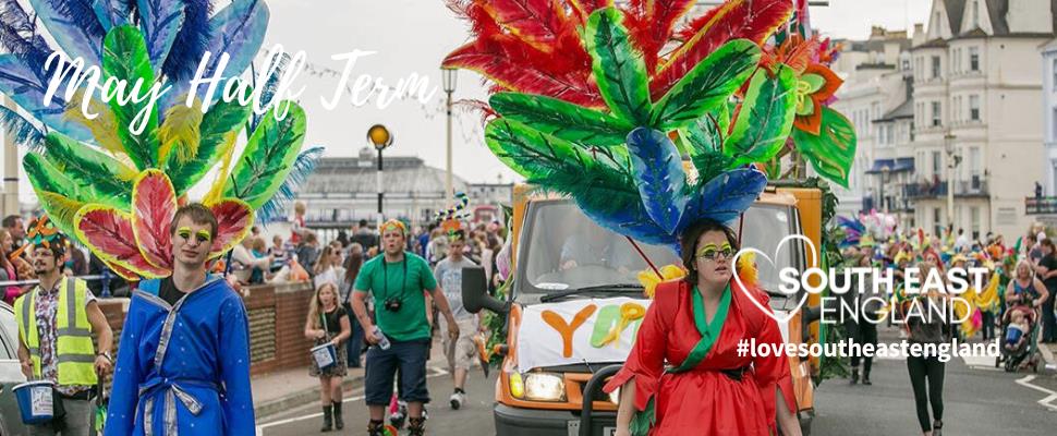 Discover colourful carnivals, dramatic jousting, arts, comedy, and some great free family fun days out across #SouthEastEngland this #MayHalfTerm. 

Saturday 25th May to Sunday 2nd June.

visitsoutheastengland.com/events/whats-o…