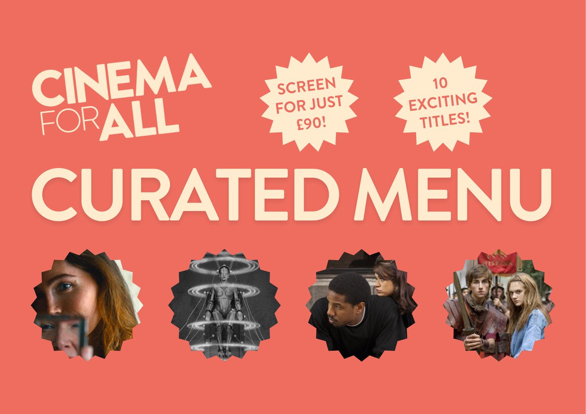 Have you seen our latest Curated Menu ✨🎞️ From silver screen classics to fresh critically acclaimed titles, all available for community cinemas to screen for just £90! Available to book now: bit.ly/4aTOON7