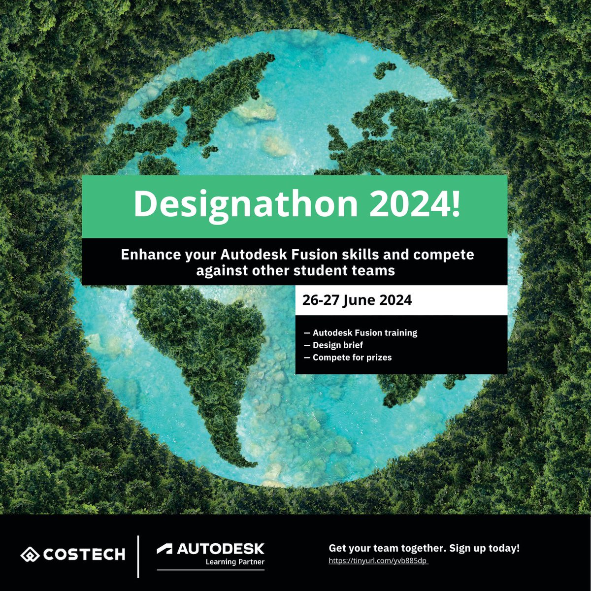 If you’re an engineering or industrial design student, Designathon 2024 is for you!

Take part in Designathon 2024 holding 26-27 June!
We’re accepting entries for teams comprising 2 or 3 students.
Register now:
tinyurl.com/yvb885dp 

#Designathon2024 #AutodeskFusion