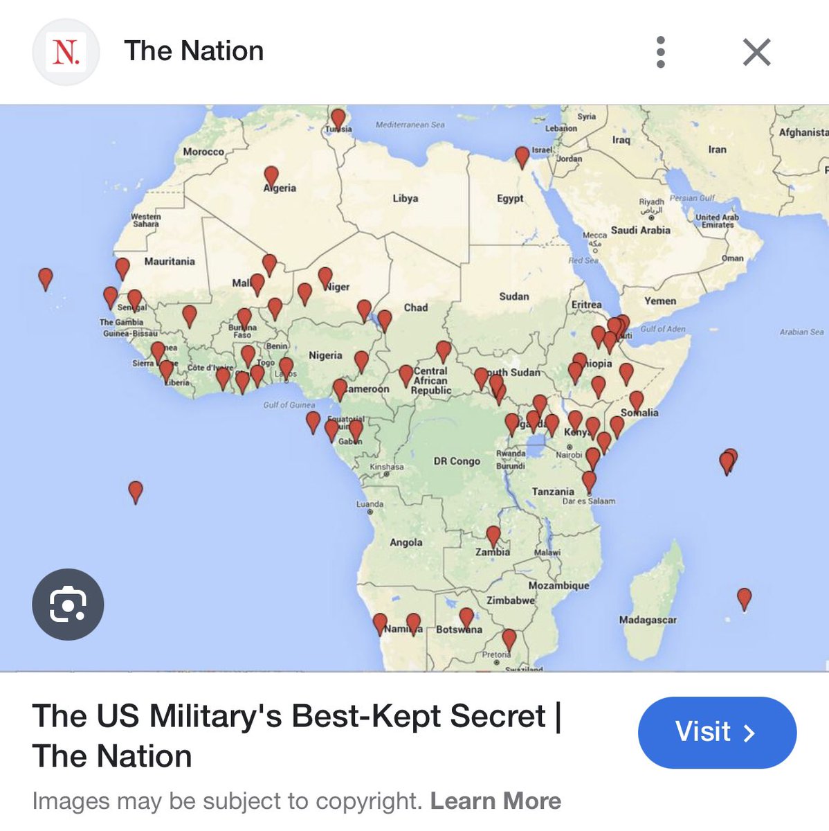 😔 US Military Bases in Africa