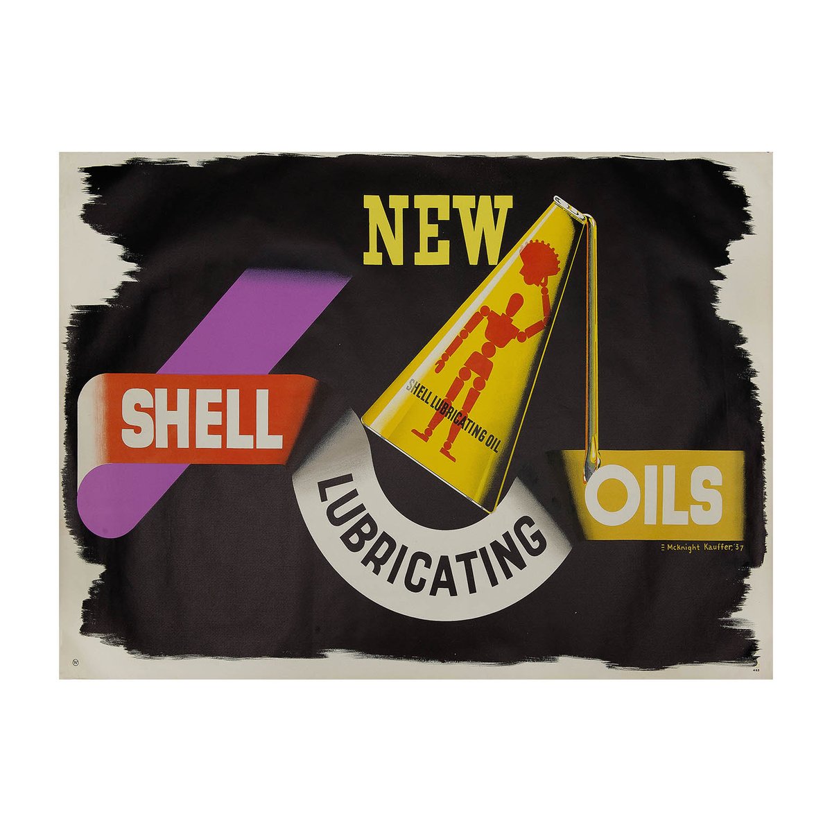 New Shell Lubricating Oils, designed by Edward McKnight Kauffer, 1937