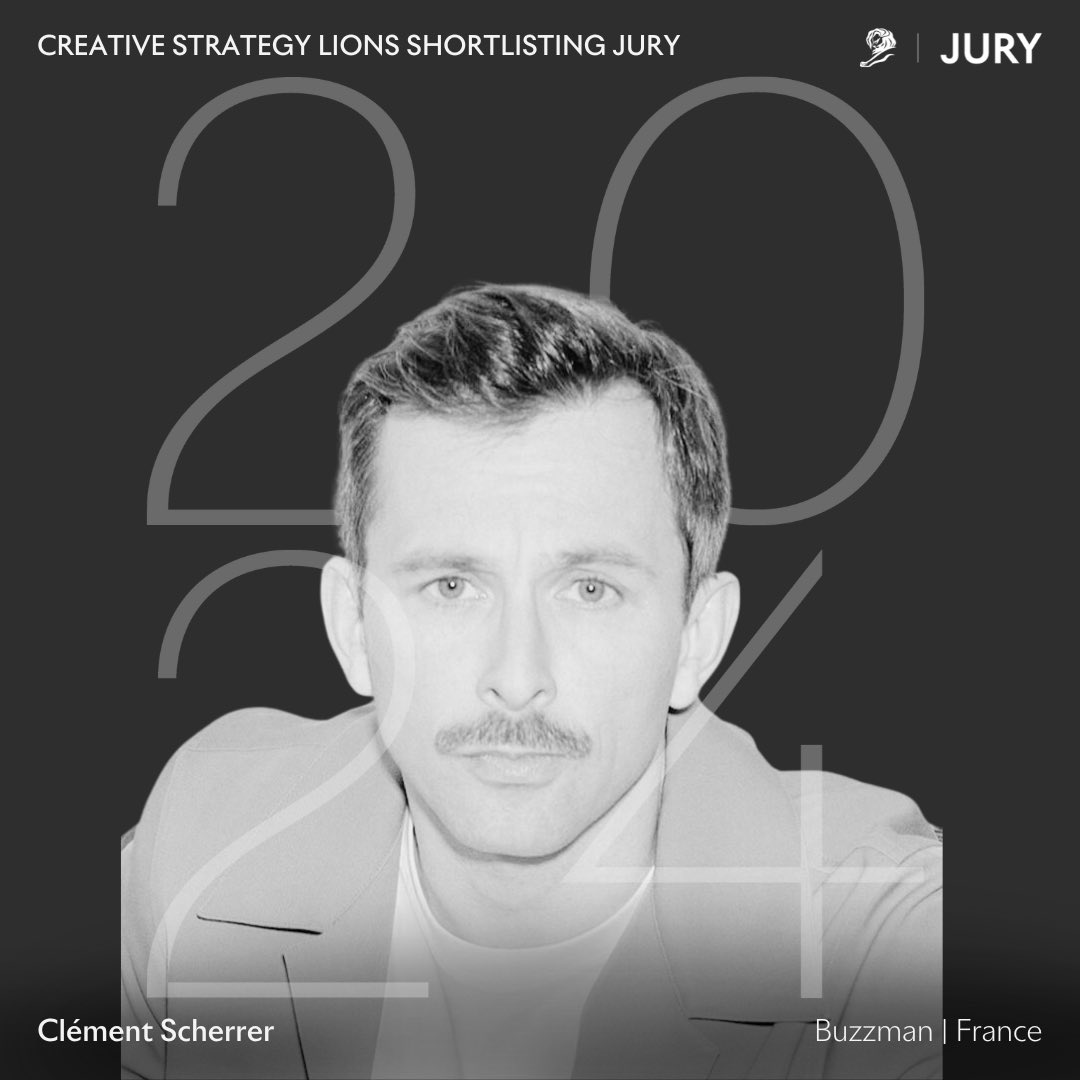 Clément Scherrer (@clemscherrer) on Twitter photo Pretty chuffed to have been appointed a Shortlisting Juror for the Creative Strategy Lions at <a href="/Cannes_Lions/">LIONS | The Home of Creativity</a> 2024 #CannesLion2024 Pretty chuffed to have been appointed a Shortlisting Juror for the Creative Strategy Lions at <a href="/Cannes_Lions/">LIONS | The Home of Creativity</a> 2024 #CannesLion2024