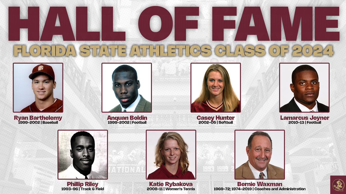 I am honored to be joining these incredible Florida State athletes in the 2024 Hall of Fame class. Let's go Seminoles! 🔴🟡