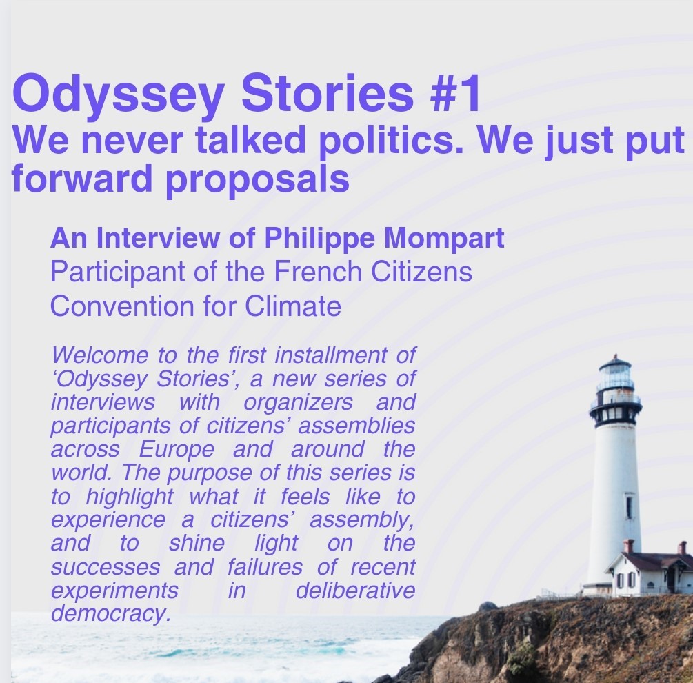 🌟 Excited to share insights from our new series! 

💬What does it feel like to experience an assembly ? Join us as we dive into the world of citizens' assemblies, exploring the highs and lows of deliberative democracy!  (1/4)