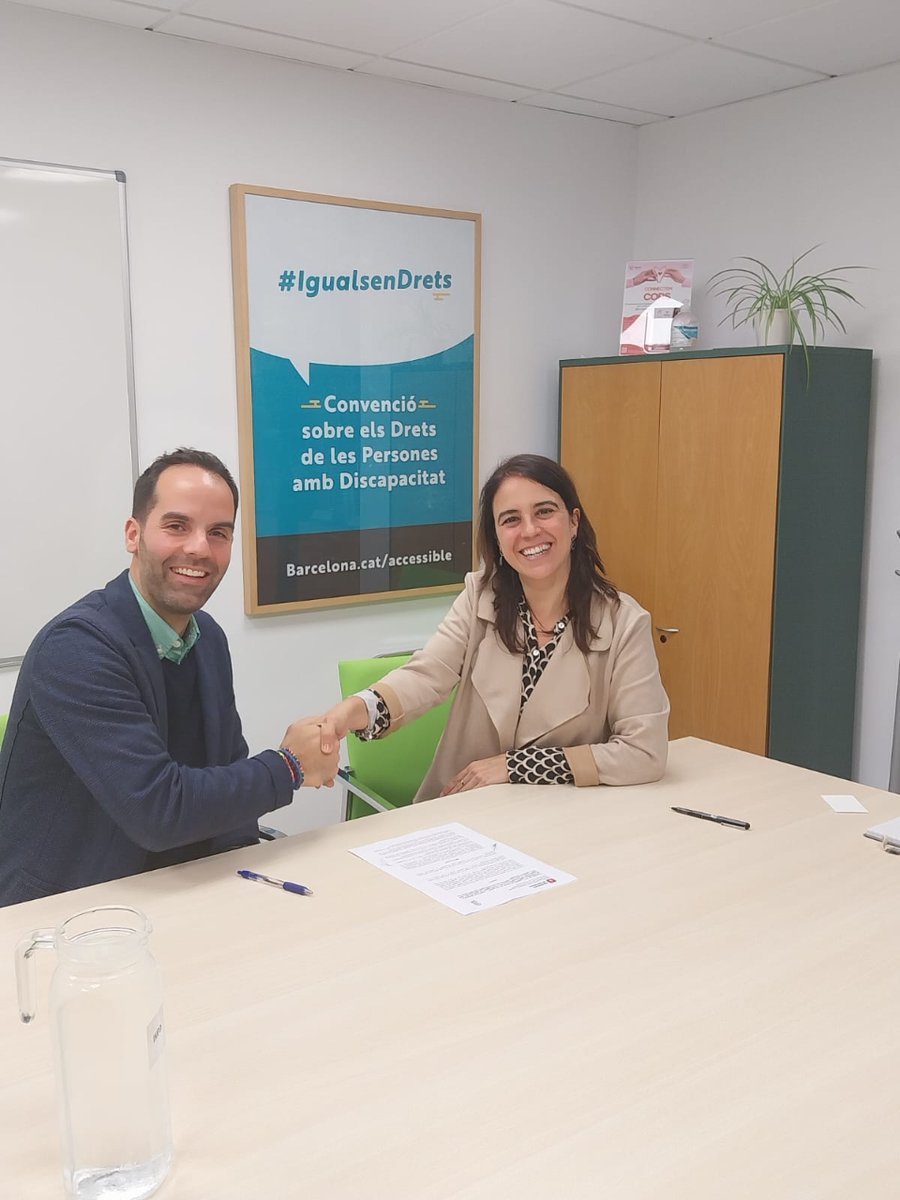 Signem un conveni amb <a href="/BCorpSpain/">B Corp Spain</a> per visibilitzar la inclusió laboral de les persones amb discapacitat a la ciutat 🔝

La Xarxa per a la Inclusió Laboral de Barcelona (XIB) impulsa les empreses amb una cultura inclusiva 🔛
#bcnmasb #treballemmesb 

🔗 i.mtr.cool/xtsevmplwo