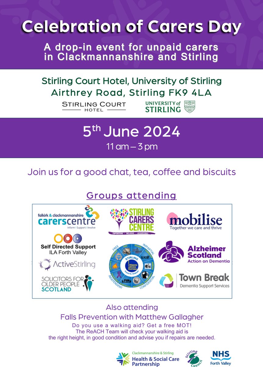 Are you caring for a family member, friend or neighbour who needs help due to disability, illness, frailty or substance use?  Then come along & connect with services that can support you. Grab a cuppa & have a good chat. We're all here for you. #CarersWeek2024