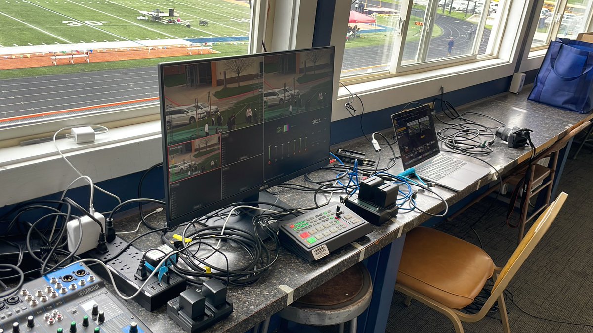 All set up at the home Bergan Track Meet! Live feed of pole vault and high jump for now, we go live with results and running events around noon! #strivschools