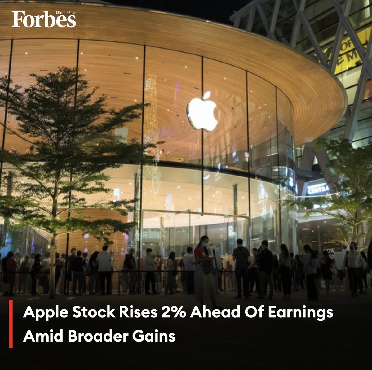 #Apple shares rallied ahead of its crucial quarterly earnings report, headlining wider gains as the #iPhone maker looks to reverse its stock market slump. #Forbes For more details: 🔗 on.forbesmiddleeast.com/uhb0