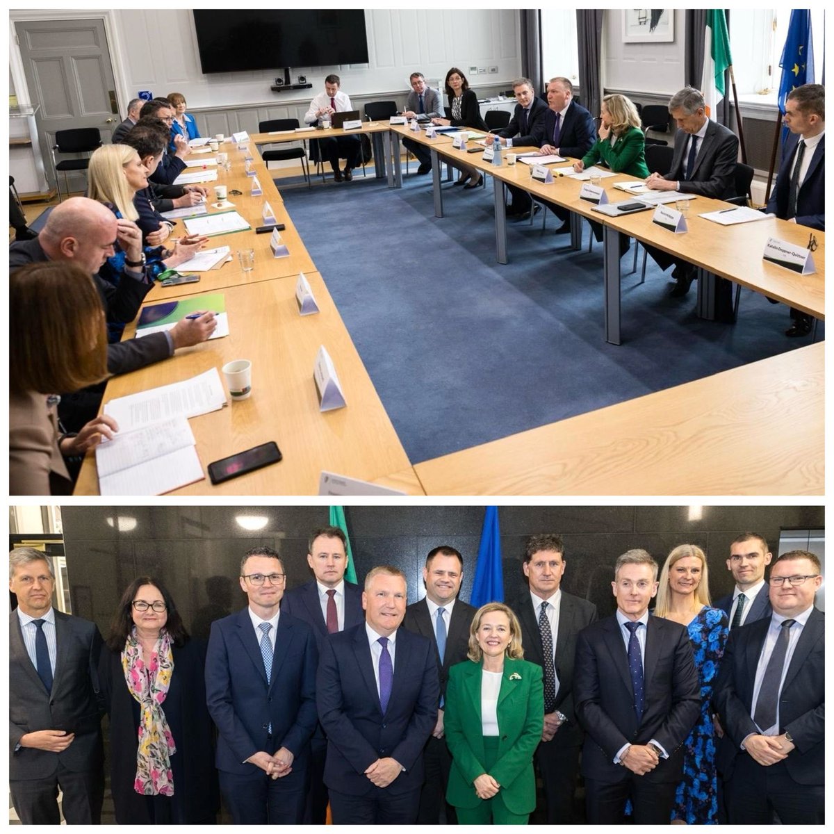 🇪🇺🇮🇪 Very productive Ireland - @EIB financing group meeting, chaired by @mmcgrathtd. We are making a significant contribution to deliver on the strategic priorities of Ministers leading core policies for housing, energy, climate & environment, agriculture, transport & education.