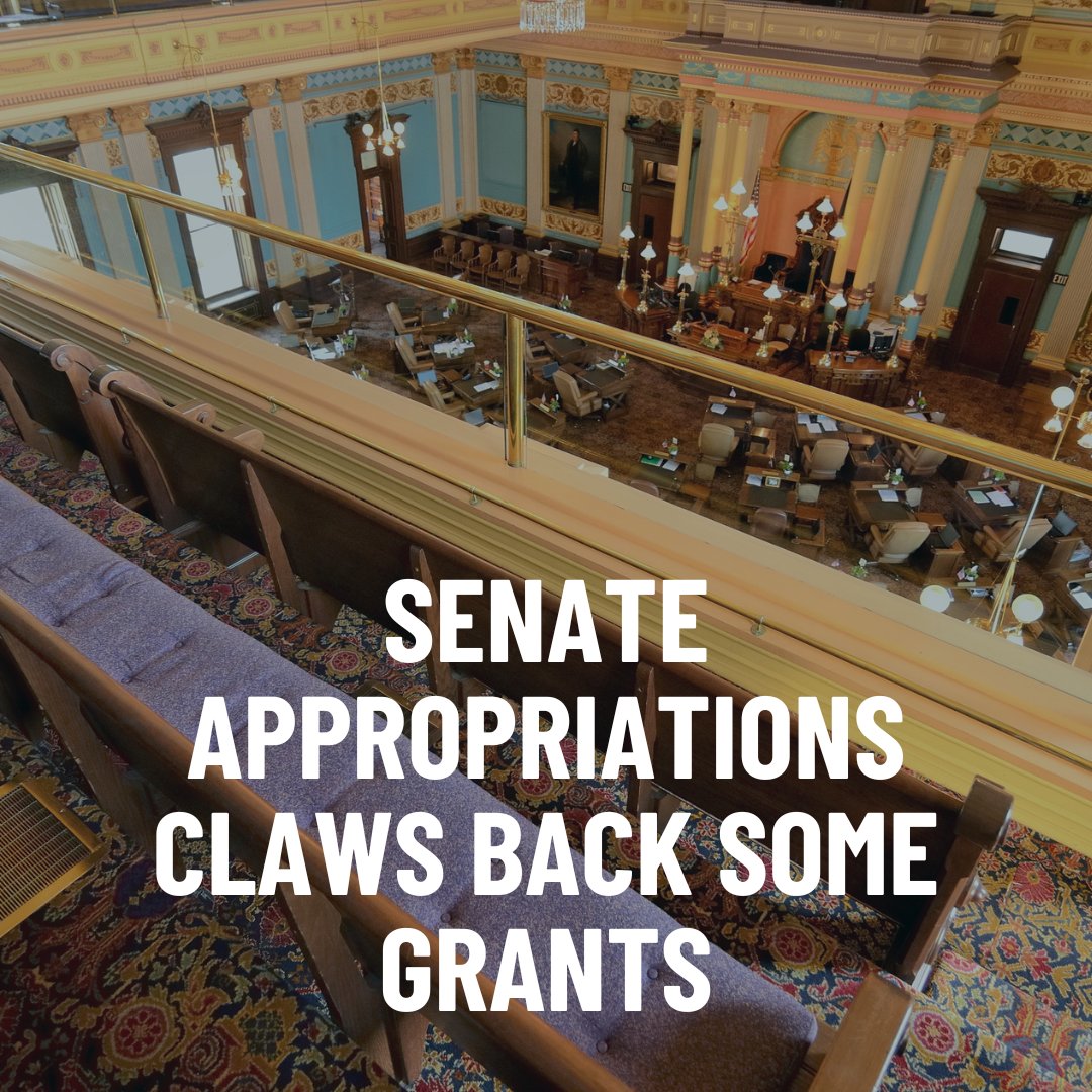Unspent funding for two grant projects that have attracted controversy would lapse back to the state under boilerplate language contained within a supplemental spending bill reported Wednesday the Senate Appropriations Committee. bit.ly/3whC58n
