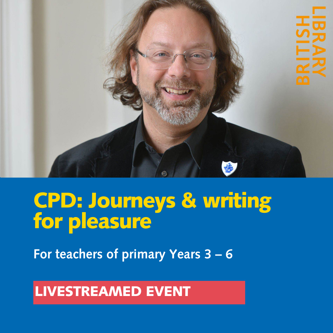 Free livestreamed CPD, 3 June 4pm – 5.15pm Join SF Said, Professor Teresa Cremin and Cumbria-based teacher Karen Stringer to investigate ways of inspiring writing for pleasure through our Journeys writing challenge. …ebritishlibraryschools.seetickets.com/event/primary-…