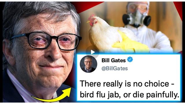 TPV - Gates Insider Admits Elite Planning to Euthanise BILLIONS via Bird Flu Vaccine
A Gates Foundation insider has revealed America’s food supply will be deliberately infected with bird flu to spark the next pandemic and pave the way for Bill Gates’ next money-spinning vaccine…