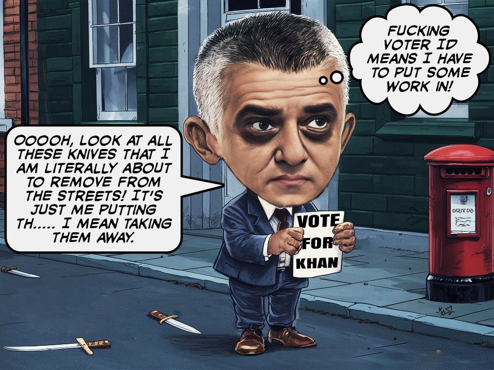 'Buddy, can you spare a vote?' #SadiqKhan #SadiqOut #Election2024 #ElectionDay #LondonElections2024 #MayoralElection2024 #MayoralElection #MayorElection #LondonMayorElections #LondonMayor #GetVoting #GoVote #VoterID