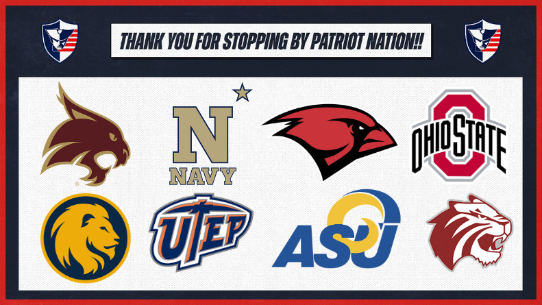 Exciting few days here at #PatriotNation! Thank you Coaches for stopping by to see the Patriots in action! @NavyFB @OhioStateFB @TXSTATEFOOTBALL @UIWFootball @UTEPFB @TUFootballTX @Lions_FB @ASURamFootball #RecruitPatriots #EETEDT @JudsonISD @JISD_ATHLETICS @SAVeteransHS