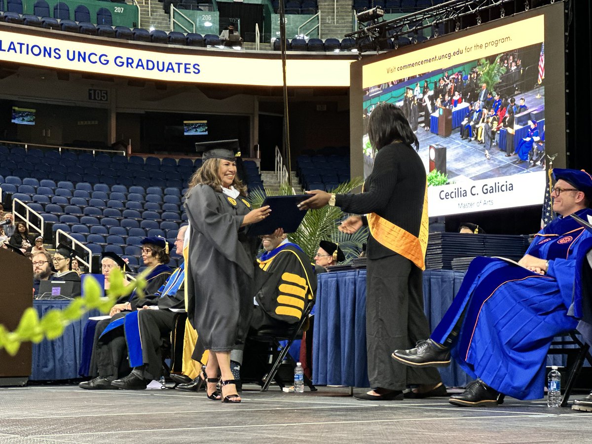 Congratulations to our master’s graduates! 👏💙💛

Once a Spartan, always a Spartan.
#UNCGGrad #UNCGWay