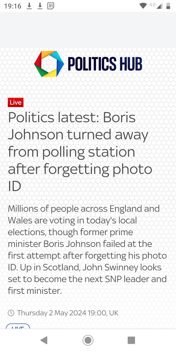 Going off to vote, quickly before the polling stations close? Take your photo ID with you! Don't do a Boris 🤣🤣🤣