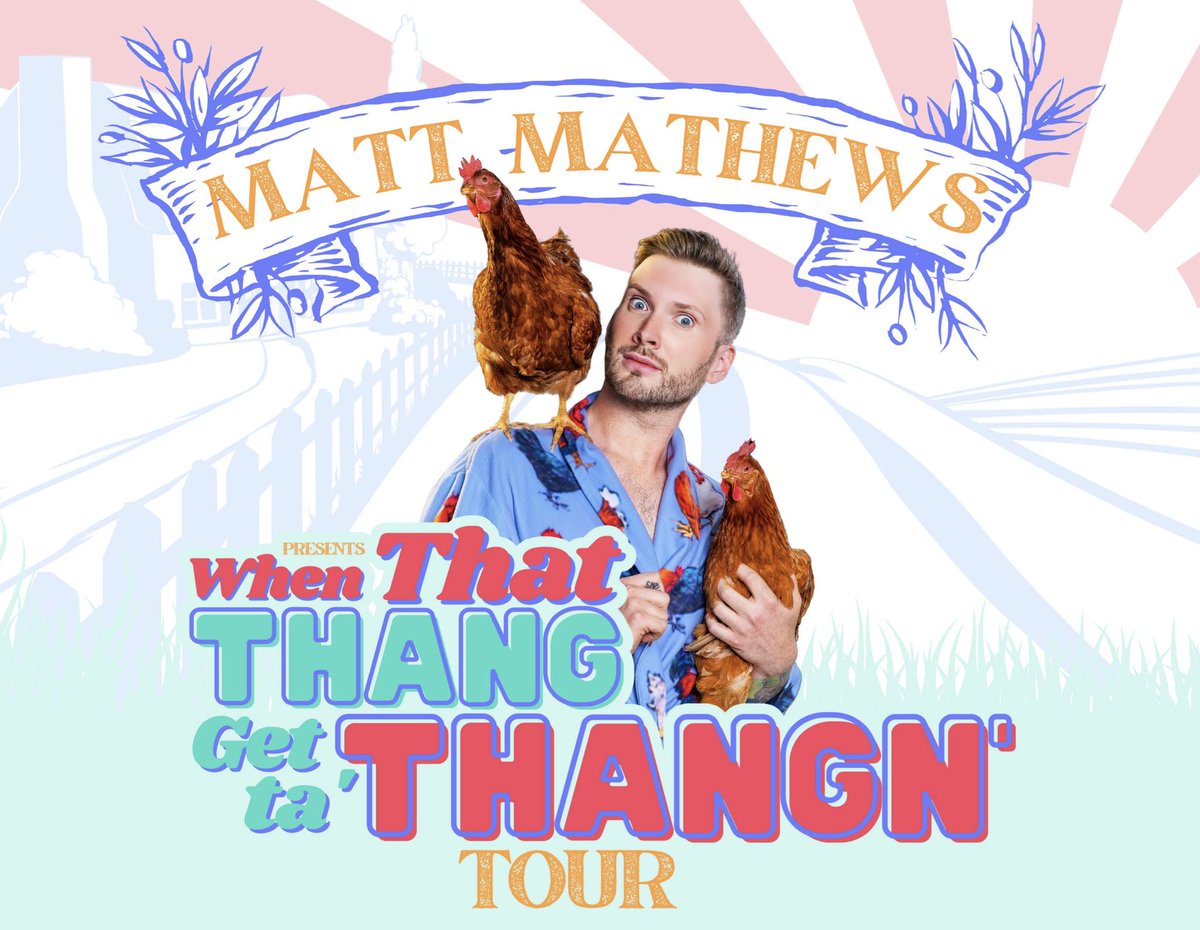 Matt Mathews is bringing his When That Thang Get Ta' Thangn' Comedy Tour to Red Rock on Saturday, July 6 at the Red Rock Ballroom. Get Your Tickets Here: bit.ly/41UFfdR
