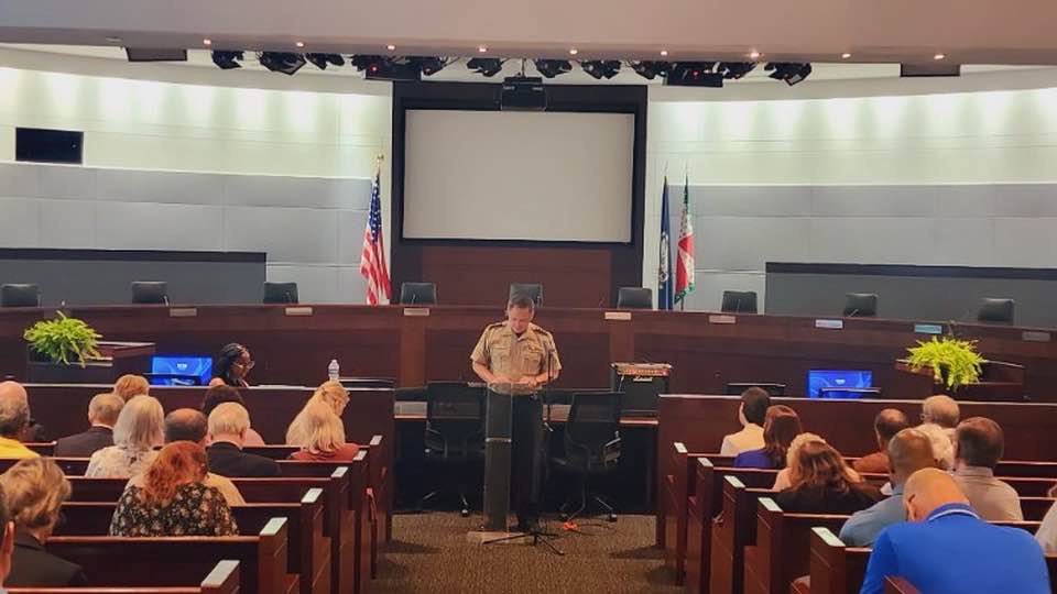 #LCSO Sheriff Chapman and other Community Leaders participate in the National Day of Prayer. Each leader offered prayers representing various areas of influence, such as family, church, government, charity, education, business, media & entertainment, and law enforcement.