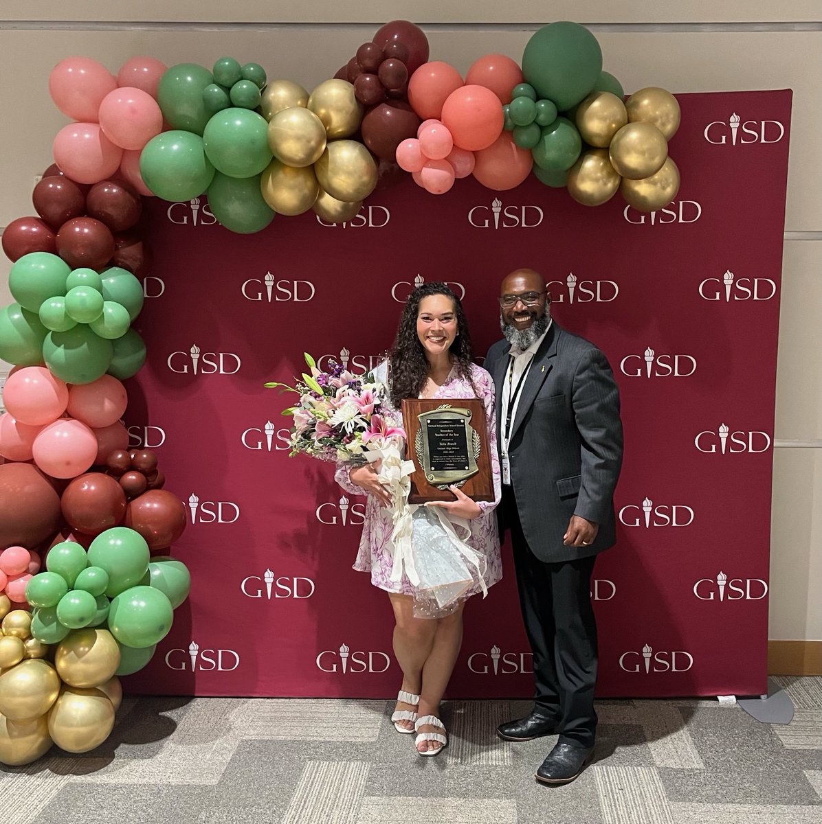 Congratulations to Talia Powell for being named GISD Secondary Teacher of the Year! Her dedication and support for our campus, families, and district is truly commendable. We are proud of her outstanding contributions. Gig'em Owls! #ChooseTheOriginal
