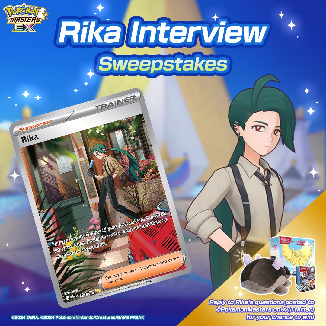 A SUPPORT sync pair in Pokmon Masters EX and a SUPPORTER card in the  Pokmon TCG?  Can't be a coincidence. Rika really is the support system  we deserve.  #PokemonMasters