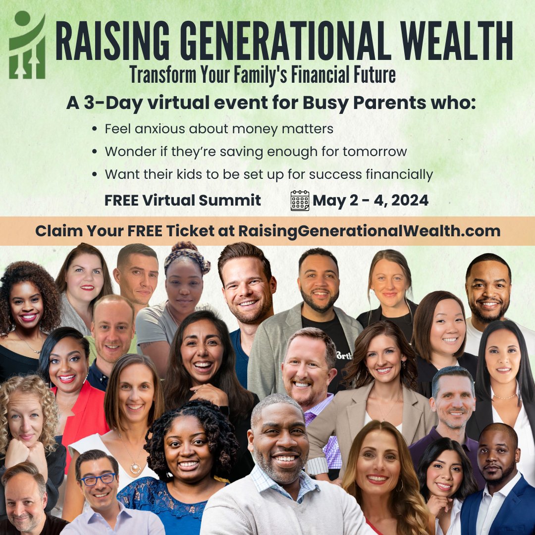 Are you ready to end financial overwhelm? 🚀 Today marks the start of <a href="/cdcorbin/">Clifton Corbin</a>'s 3-day Virtual Summit packed with tips from over 20 finance experts! 🌟 Don’t miss out on this FREE event! #FamilyFinance #WealthBuilding
click.maplemoney.com/342fj