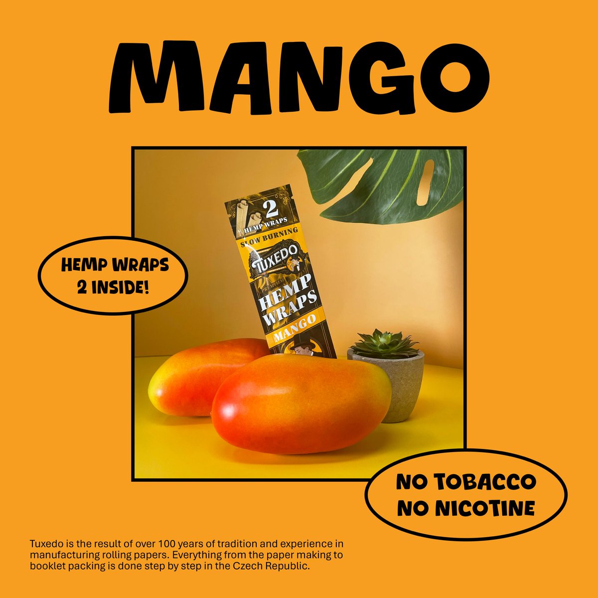 Tuxedopaper's tweet photo. Tuxedo Mango! Smooth, Slow, Stick Well🚬

#tuxedopaper #mango #wrap https://t.co/wiBAUHz0b5