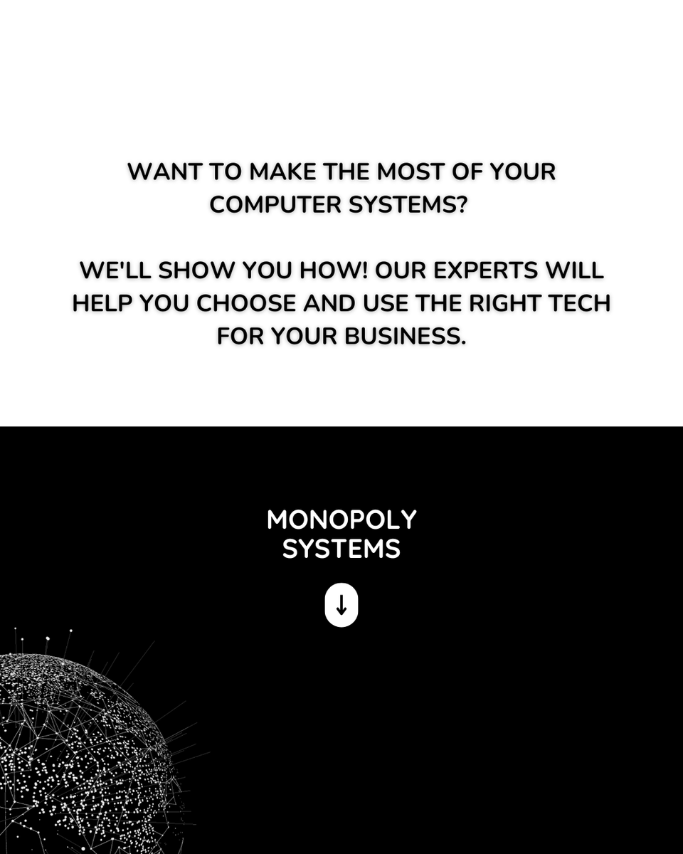 Want to make the most of your computer systems? 

View Product & Services: wa.me/c/918763700728

#MonopolySystems #DumbbillApp #InvoicingSolution #InventoryManagement #BusinessGrowth #SoftwareDevelopment #WebDevelopment #AppDevelopment #UXDesign #DigitalMarketing