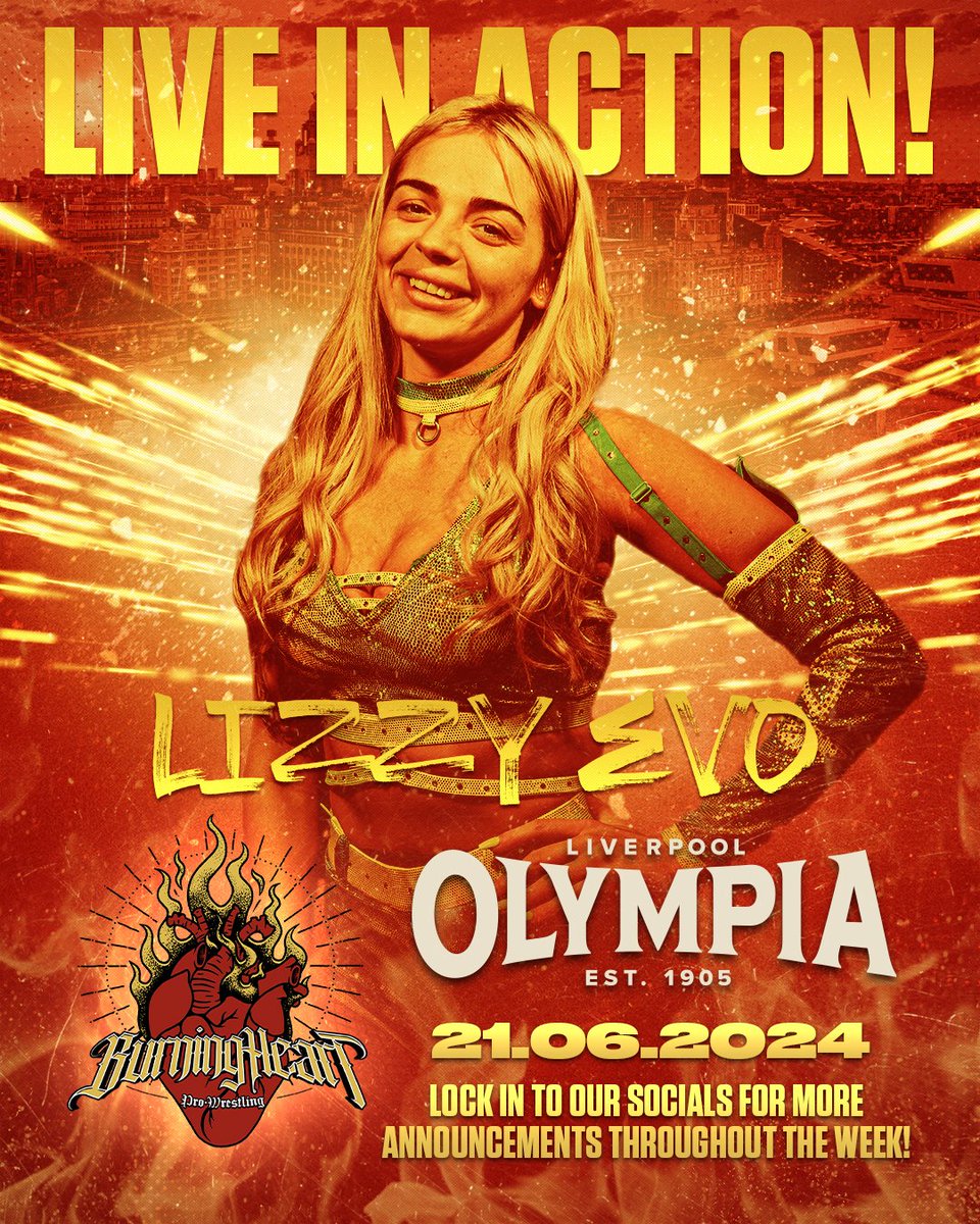 The Liver Bird will be at the Liverpool Olympia Friday June 21st Who are you hoping to see stood opposite her? Burning Heart Pro Wrestling debut weekend: Liverpool Olympia 21st June Wolverhampton Astoria 22nd June Swansea Patti Pavilion 23rd June Link to tickets in our bio 🎟