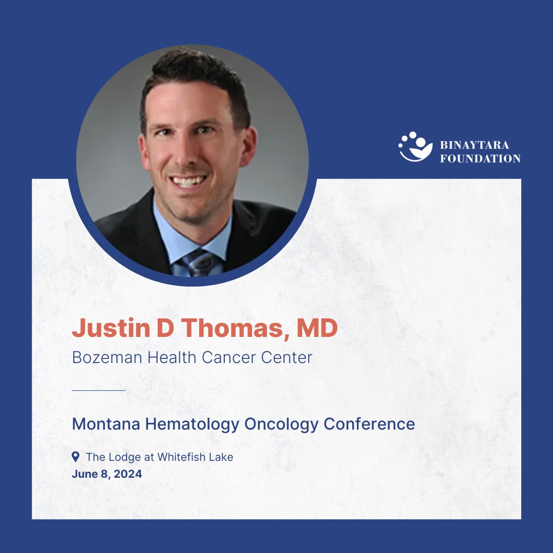 Join us for a GI Oncology session with moderator Dr. Justin D Thomas (@BozemanHealth) at Montana Hematology Oncology Conference! 🗓️ June 8, 2024 📍 Whitefish, MT ➡️ education.binayfoundation.org/content/montan… #CME #oncology #hematology #cancer #cancercare #healthcare #medicine