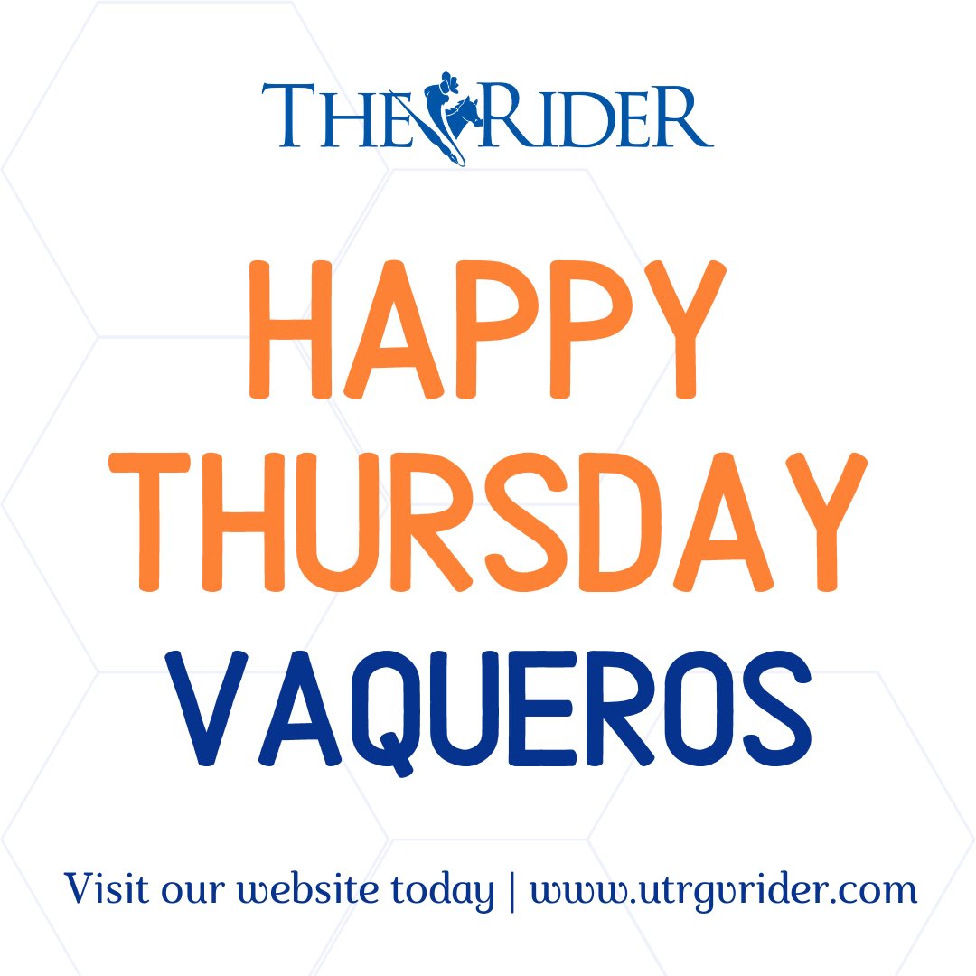 Happy Thursday, Vaqueros! 🤠🗞️ Visit our website today | utrgvrider.com