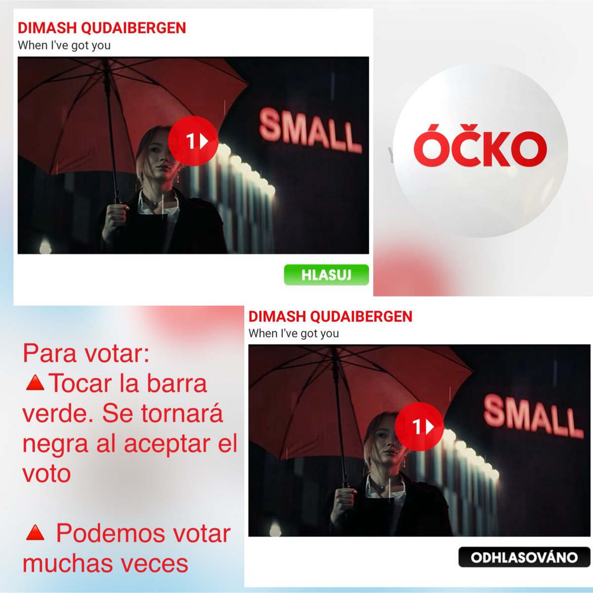 Votemos en Ocko para mantener a #WhenIveGotYou de #DimashQudaibergen en el primer lugar 🥳 ocko.tv/ocko-chart Votemos todas las veces que el enlace lo permita! O todas las veces que nuestras ocupaciones lo permitan 😁 @dimash_official
