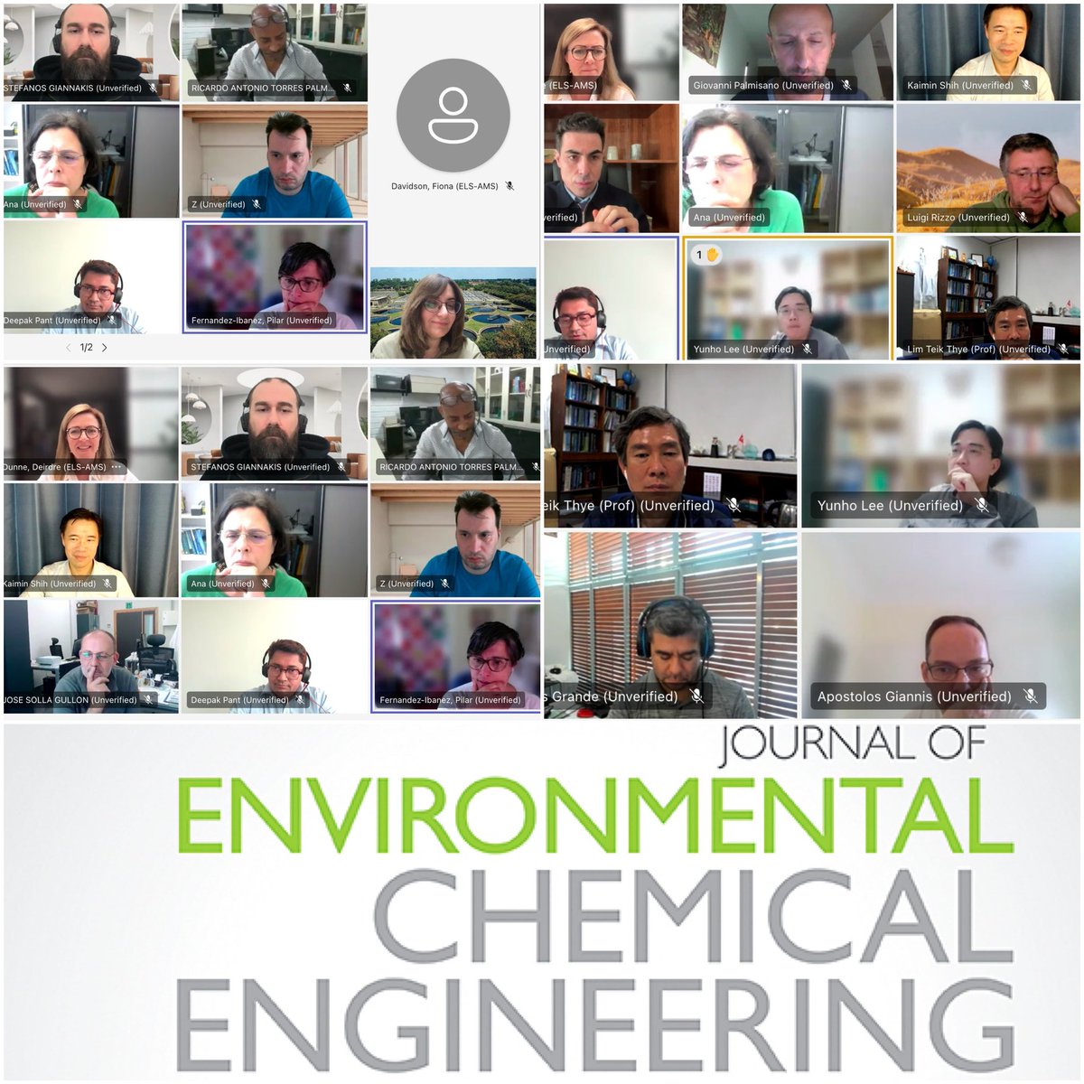 Reflective and forward-thinking discussions on ethical issues, workflow enhancements, and new initiatives took center stage at our editors meeting for the Journal of Environmental Chemical Engineering today @JEnvironChemEng @EnvSciHealth @Elsevier_Eng