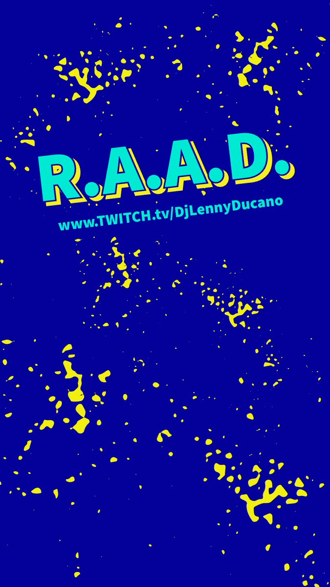 Mellow Lenny time Twitch.Tv/DjLennyDucano #RAAD TIME! ✌️❤️