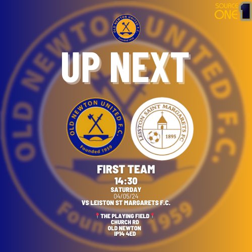 Last game of the season for the 1st team this weekend against @LSMFC Get down to support the newts as they look to finish above their opponents in the league #newts 💛💙🦎