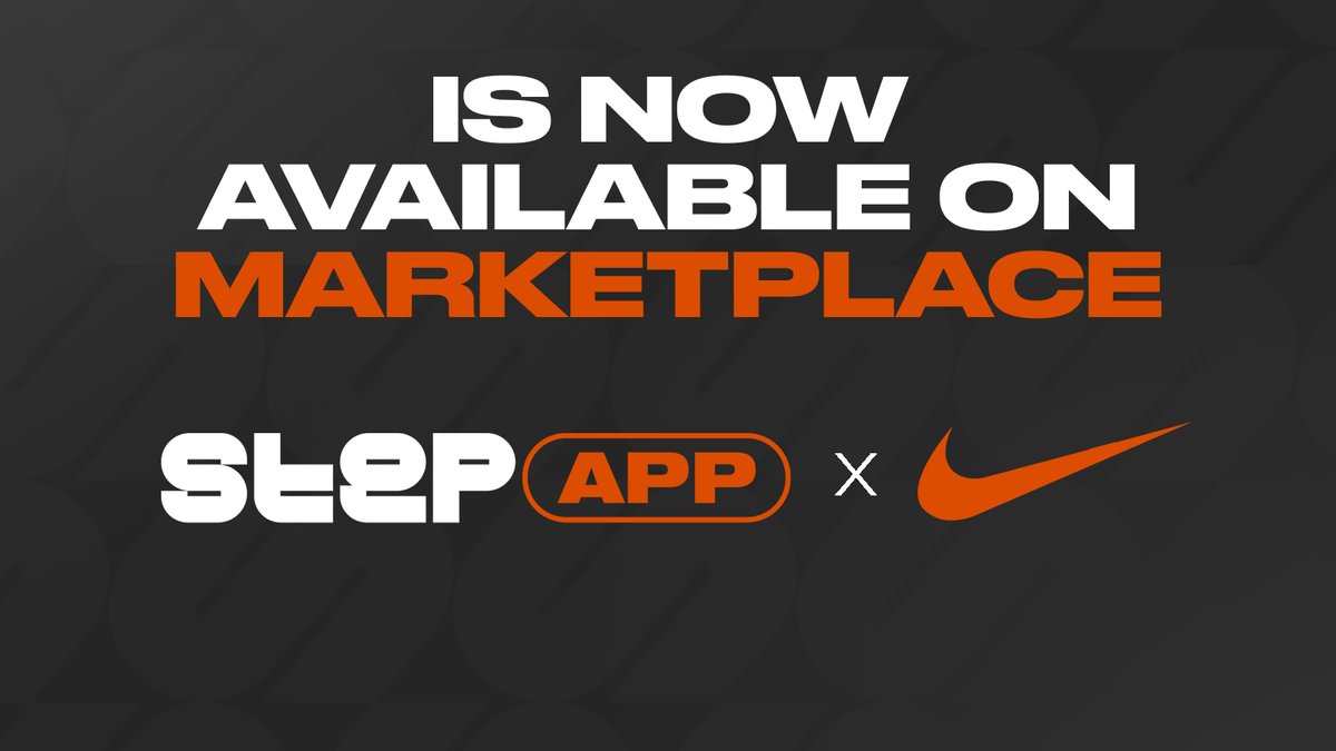 👟 Big Marketplace News: Move-To-Earn with Nike!

Get ready to supercharge your #MoveToEarn journey with exclusive @Nike offers on #StepApp!

Step App users can now seize fantastic deals on Nike athletic footwear, apparel, equipment, and accessories in our Marketplace. Elevate…