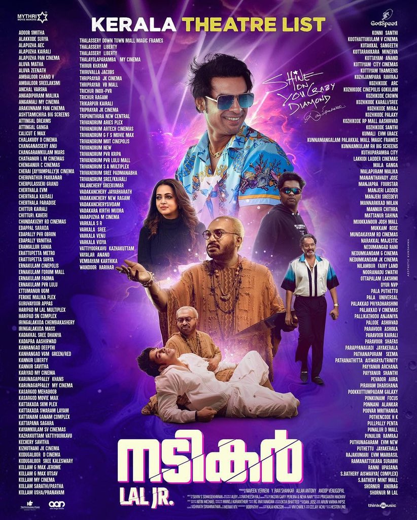 #Nadikar KeralaTheatre list!
From tomorrow