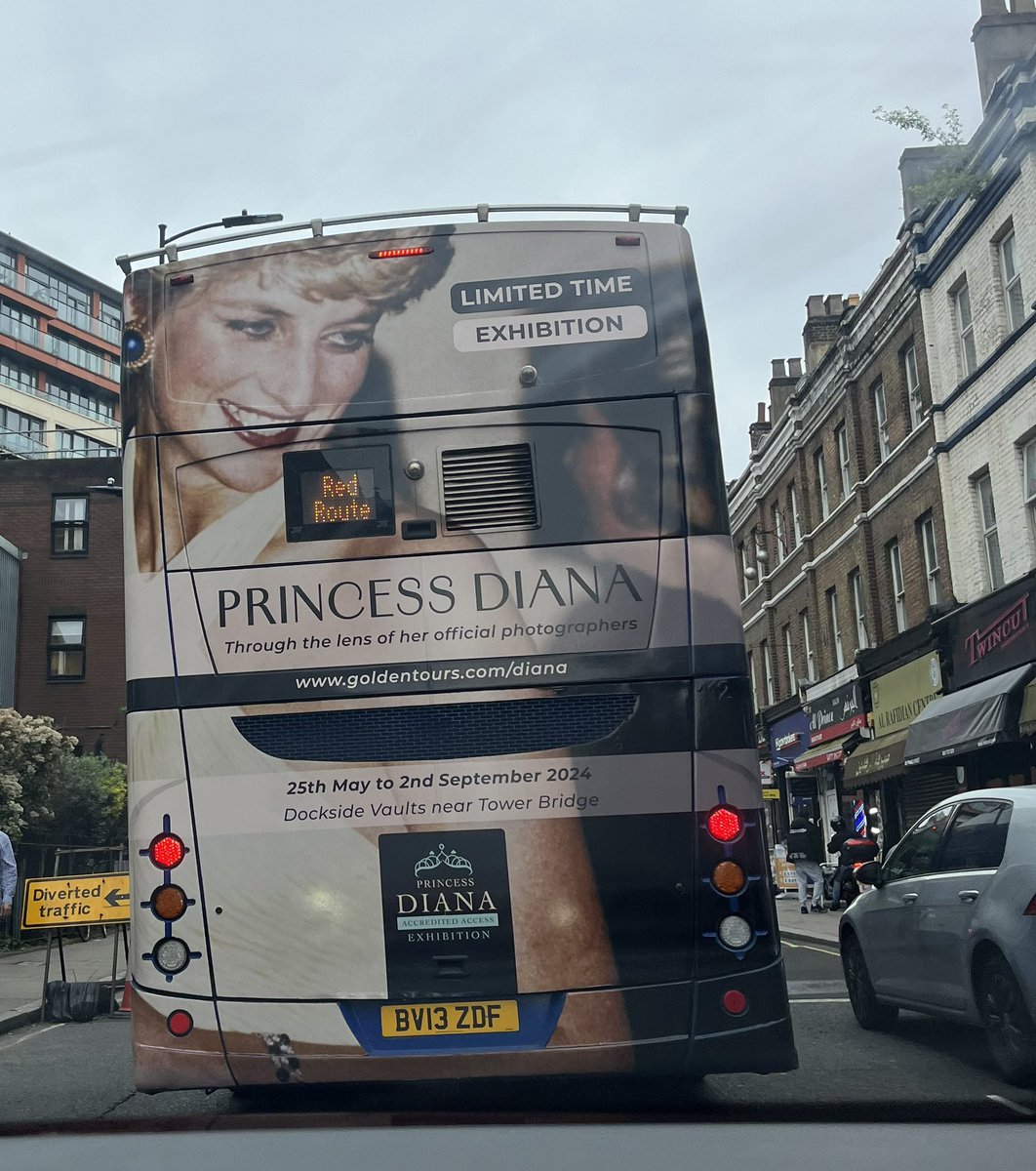 And if the Princess Diana bus, 
Crashes into us…