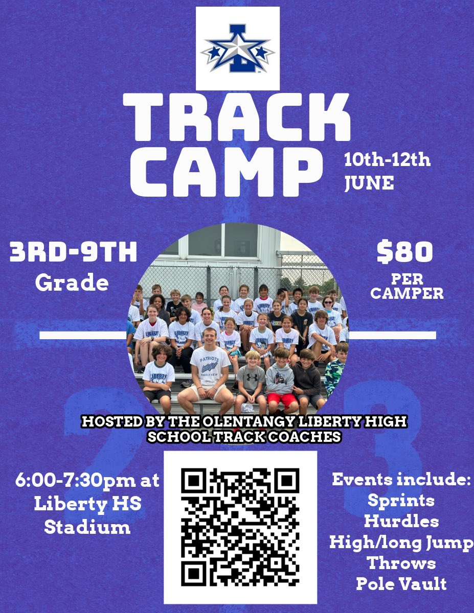 Summer track camp opportunity!! @LHSAthleticDept @OlentangySD