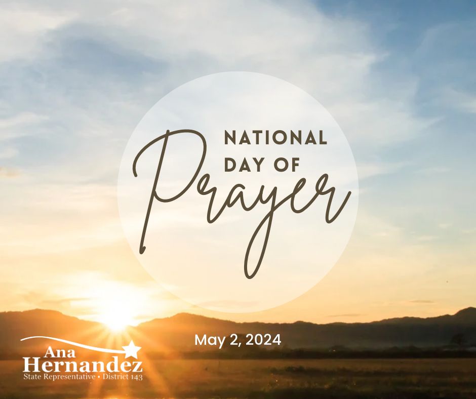 On this #NationalDayofPrayer, I pray for God to fill our hearts with hope, our minds with gratitude, and our actions with kindness.