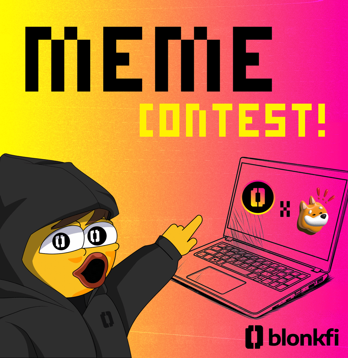 Join the 1st Inaugural BlonkFi Meme Contest and win some prizes! 🎉 To enter: • First, make sure you're following @BlonkFi + @bonk_inu • Create a meme about BlonkFi & Bonk (bonus points if you include Solana in some way!) • Post the meme on Twitter, then paste the link to…
