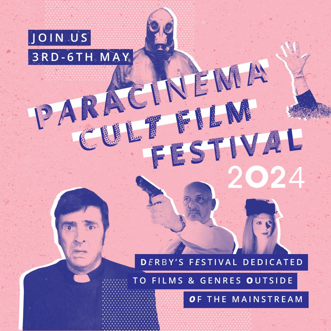 Today's the day folks! We get rolling tonight at @derbyquad with some truly strange shorts, a fresh cut of body horror and a return the wood with The Blair Witch Project... paracinema.co.uk/programme/ @derbyshire_live @BBCDerby @DerbyNews_OrgUK @D_Times @D_Times @artsderbyshire