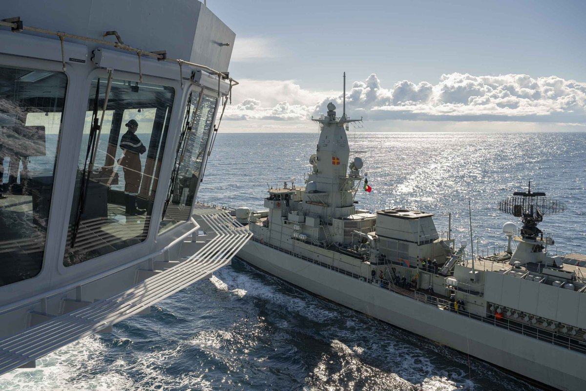 #Akila | 10 replenishments at sea for the Supply Ship Jacques Chevallier since the beginning of #NeptuneStrike with our partners 🇵🇹 🇮🇹 🇪🇸 ! Refuelling illustrates our agility, interoperability, endurance and readiness for high-intensity operations. #StrongerTogether #WeAreNato