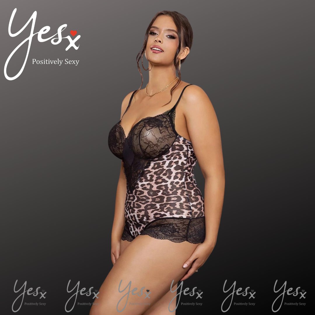 Embrace your fierce side with YesX's YX854 leopard bodysuit! 🌟 Let your confidence roar and own your style. #YesXLingerie #LeopardPrint #FierceFashion