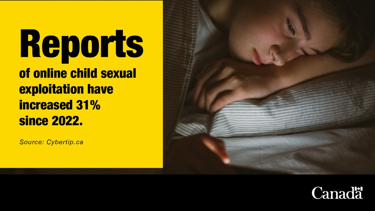 As technology has advanced, online child sexual exploitation has increased in Canada. Youth can be tricked into sharing explicit content over the internet. Learn about #OnlineDangers and talk with your child to help them stay #SaferOnline: canada.ca/en/public-safe…